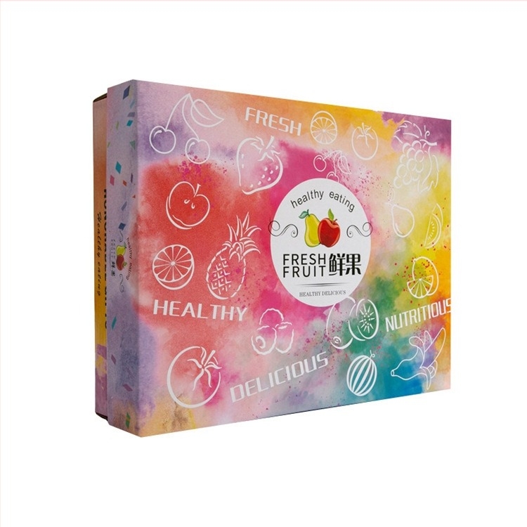 Cutie cadou din carton Kraft cu capac din două părți pentru cosmetice, îngrijire a pielii, alimente, ceai și fructe, imprimare color