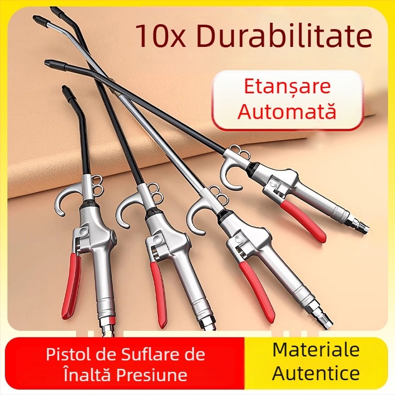 Pistol de suflare cu praf la înaltă presiune, duză extinsă – unealtă pneumatică pentru curățarea prafului de pe camioane