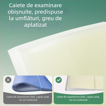 Deli PQ12 Mapă A3 cu inserții transparente pentru foi, organizator de lucrări de examen