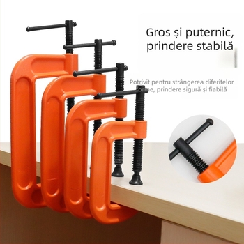 Clește G de tip puternic pentru tâmplărie, clește metalic, presiune reglabilă 0–150 mm