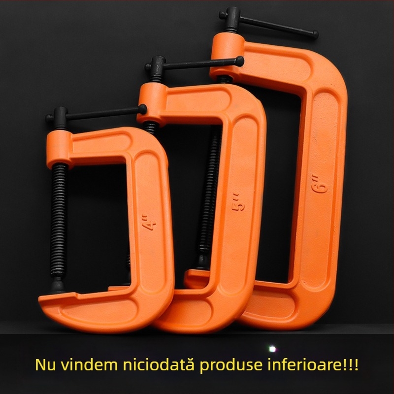 Clește G de tip puternic pentru tâmplărie, clește metalic, presiune reglabilă 0–150 mm