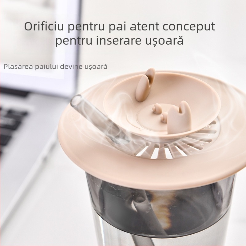 Capac din silicon de înaltă calitate pentru cești, rotund, universal, potrivit pentru cești din sticlă sau ceramică.