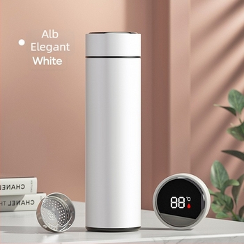 Cească termoizolantă personalizată de 500 ml pentru ceai, cu separare ceai-apă, portabilă, capacitate mare, control inteligent