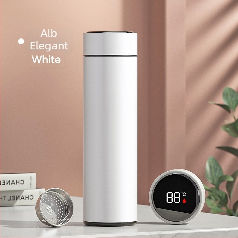 Cească termoizolantă personalizată de 500 ml pentru ceai, cu separare ceai-apă, portabilă, capacitate mare, control inteligent
