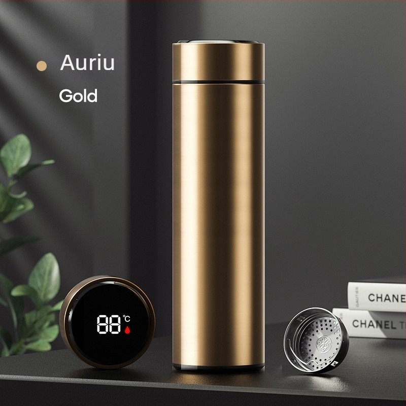Cească termoizolantă personalizată de 500 ml pentru ceai, cu separare ceai-apă, portabilă, capacitate mare, control inteligent