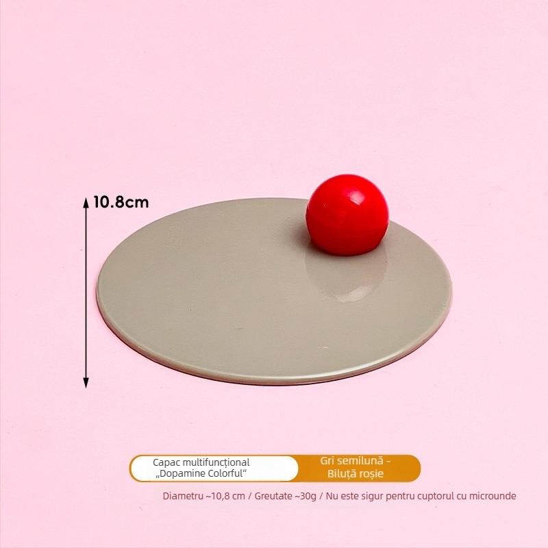 Capac universal din silicon pentru pahare, culoare crem, calitate alimentară, rezistent la temperaturi înalte, potrivit pentru pahare din sticlă și căni, accesoriu pentru capac