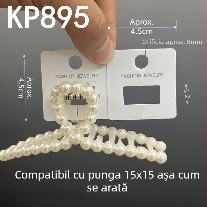 KP771 Clip de păr din plastic, în formă de rechin, pătrat de 5,4 cm, cu folie aurie, accesorii DIY