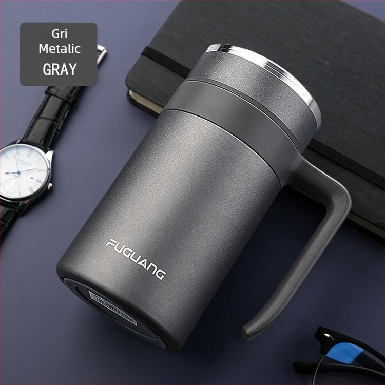 Fuguang termos din oțel inox cu mâner, capacitate mare, infuzor pentru ceai, interior 316, exterior 304, izolație 6-12 ore, cadou de afaceri, imprimare siglă, ambalaj cutie colorată
