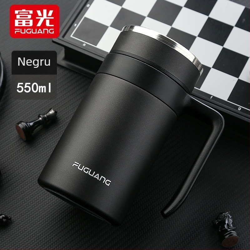 Fuguang termos din oțel inox cu mâner, capacitate mare, infuzor pentru ceai, interior 316, exterior 304, izolație 6-12 ore, cadou de afaceri, imprimare siglă, ambalaj cutie colorată