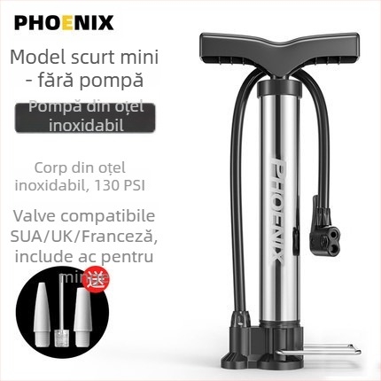 Pompa mică portabilă pentru biciclete, cu presiune înaltă, pentru biciclete de munte și mingi