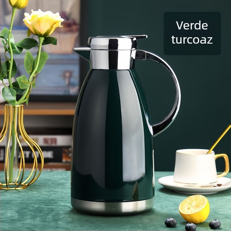 304 oțel inoxidabil, termos cu izolație în vid, oală de cafea în stil european, recipient pentru apă fierbinte pentru uz casnic, vas roman, cadou gravat