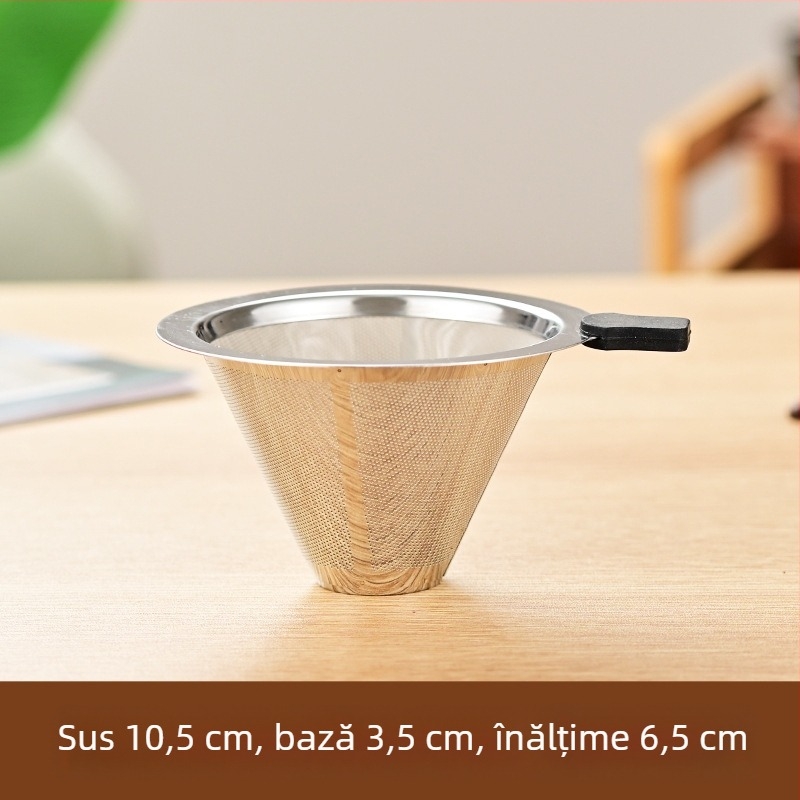 Filtru de cafea din sticlă pentru preparare manuală, cu scară și cană din sticlă pentru cold brew