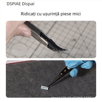 Dispa pensete din oțel inoxidabil pentru model Gundam – piese mici, autocolante, antistatice, unealtă de prindere cu vârf fin
