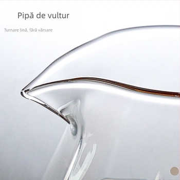 Cană de cafea pentru turnare, cu design în formă de nor, cană de împărțire, sticlă rezistentă la căldură cu scară de măsurare, ceașcă de măsurare, stil ușor luxos