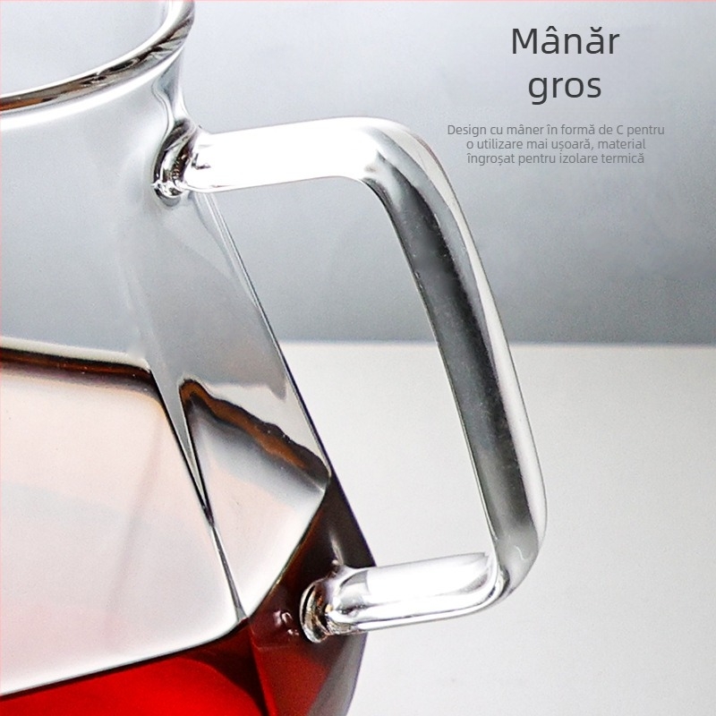 Cană de cafea pentru turnare, cu design în formă de nor, cană de împărțire, sticlă rezistentă la căldură cu scară de măsurare, ceașcă de măsurare, stil ușor luxos
