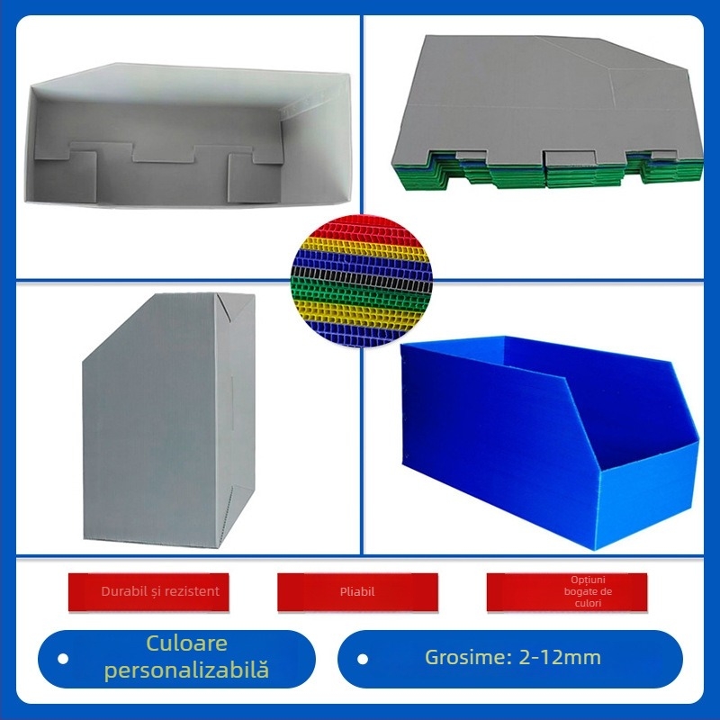Placă PP goală cu proprietăți anti-static, rezistentă la apă și la foc, plăci gofrate din plastic cu grilaj colorat, separator și pernă groasă, Wantong board