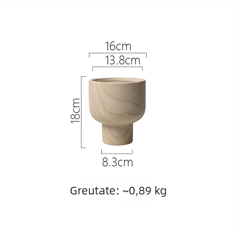 Ghiveci ceramic în stil nordic, textură de paie, pentru plante de interior (succulente, pothos, orhidee)
