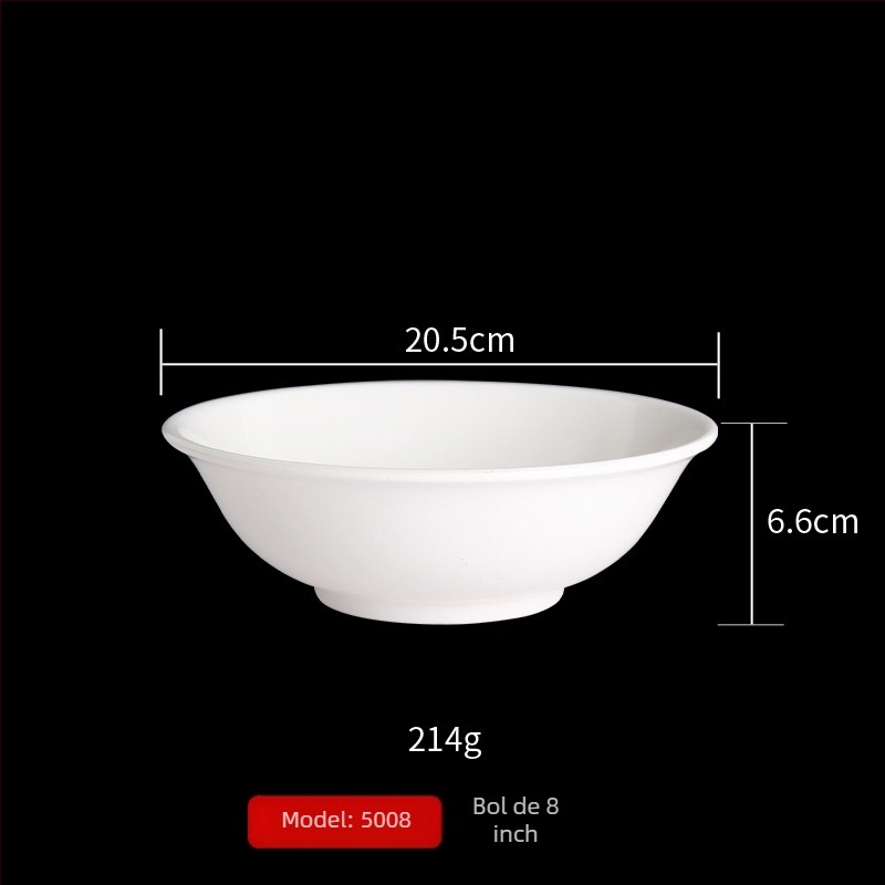 Bol melaminat ce imită porțelanul, pentru restaurante, mic bol pentru supă și orez, rezistent la căderi, bol pentru condimente din plastic
