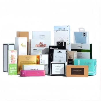Cutie personalizată de ambalare pentru cosmetice cu finisaj argintiu pe carton, cutie color, cutie albă din carton, cutie cu insert dublu, cutie ondulată tip avion, sacoșă de hârtie, imprimare logo