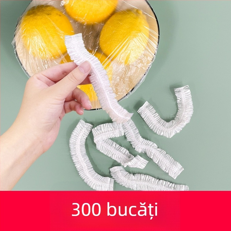Capac de folie alimentară de unică folosință, pentru bucătărie și frigider, acoperire pentru resturi în boluri și farfurii, cu deschidere elastică, en gros
