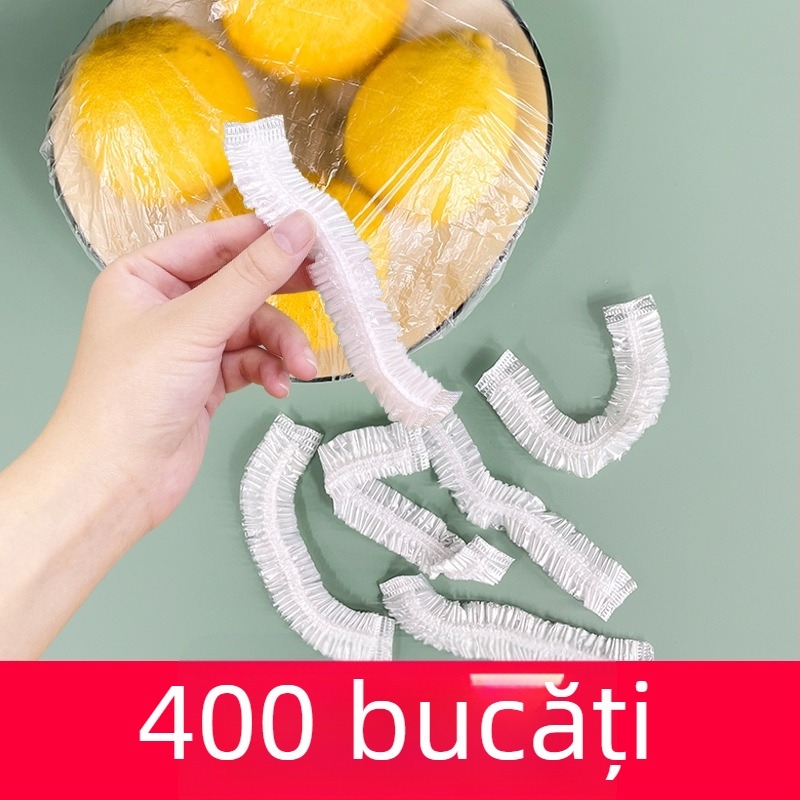 Capac de folie alimentară de unică folosință, pentru bucătărie și frigider, acoperire pentru resturi în boluri și farfurii, cu deschidere elastică, en gros