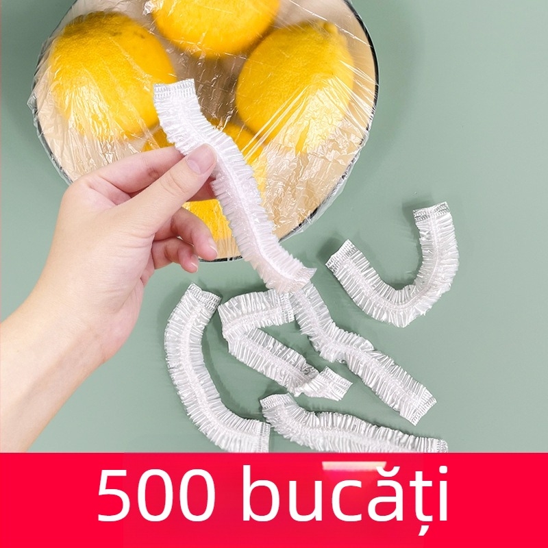Capac de folie alimentară de unică folosință, pentru bucătărie și frigider, acoperire pentru resturi în boluri și farfurii, cu deschidere elastică, en gros