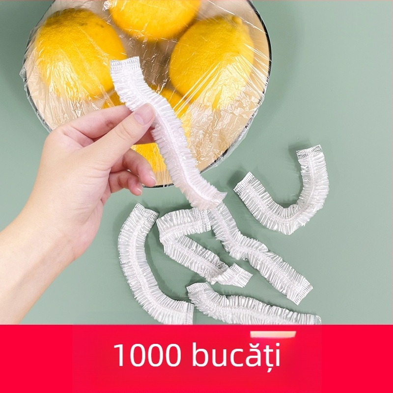 Capac de folie alimentară de unică folosință, pentru bucătărie și frigider, acoperire pentru resturi în boluri și farfurii, cu deschidere elastică, en gros