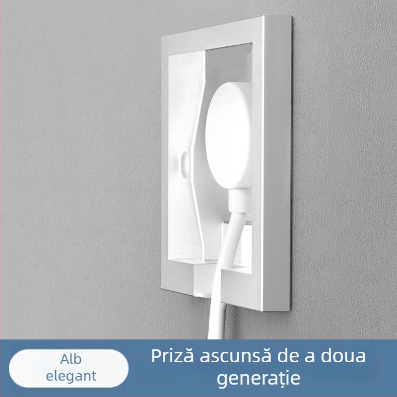 Priză încastrată ascunsă, tip 86, cu cinci contacte, pentru perete, panou impermeabil pentru frigider