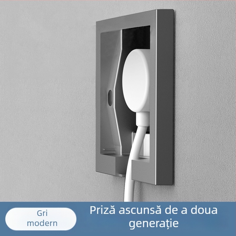 Priză încastrată ascunsă, tip 86, cu cinci contacte, pentru perete, panou impermeabil pentru frigider