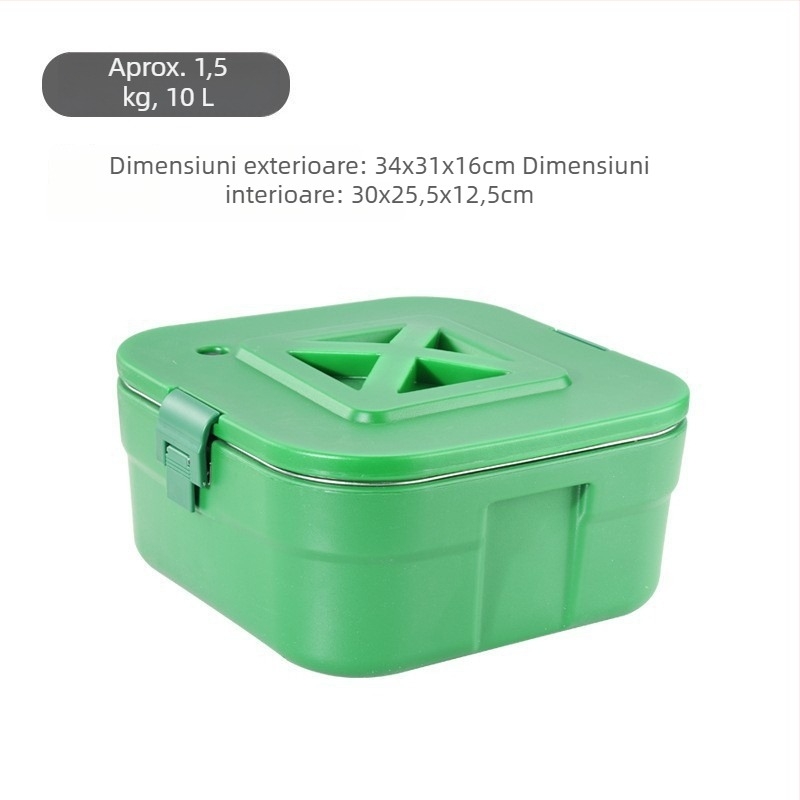 Set din trei piese izolat, cu recipiente pătrate pentru utilizare în exterior, încălzire și răcire