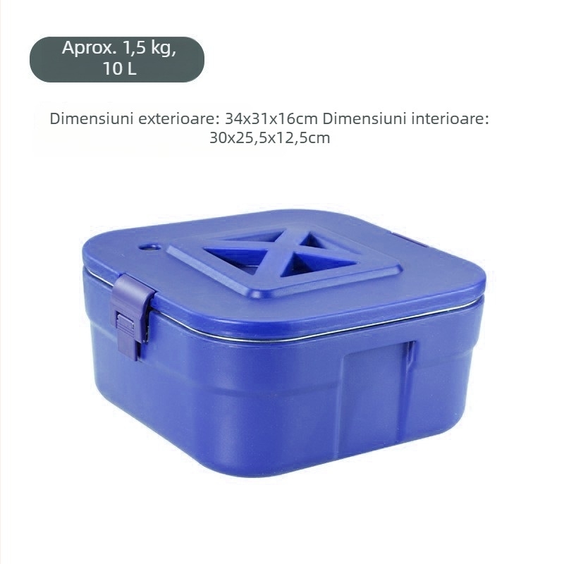Set din trei piese izolat, cu recipiente pătrate pentru utilizare în exterior, încălzire și răcire