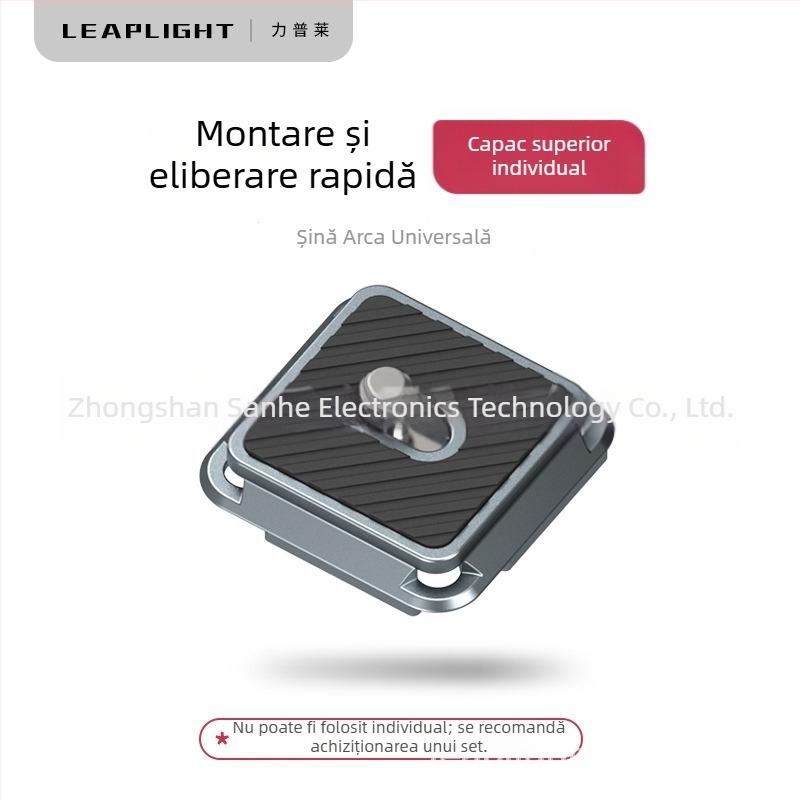 Placă de eliberare rapidă din metal pentru DSLR, sistem de eliberare rapidă compatibil cu stabilizatorul Zhiyun și capul de trepied