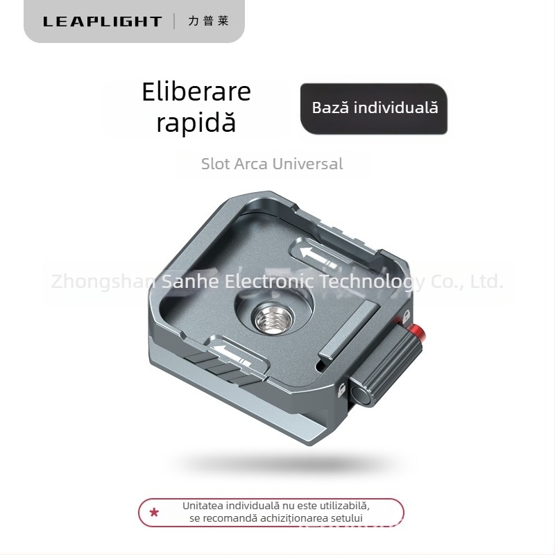 Placă de eliberare rapidă din metal pentru DSLR, sistem de eliberare rapidă compatibil cu stabilizatorul Zhiyun și capul de trepied