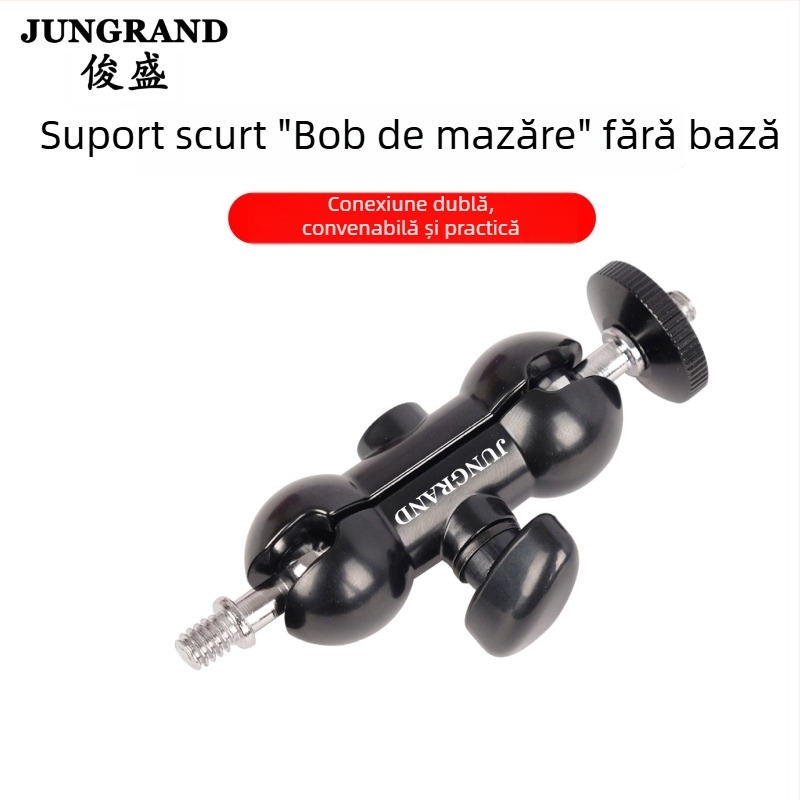 Clema metalică universală, în formă de păstăi de mazăre, montură reglabilă pentru monitor foto, versiuni lungă și scurtă, adaptor pentru hot shoe