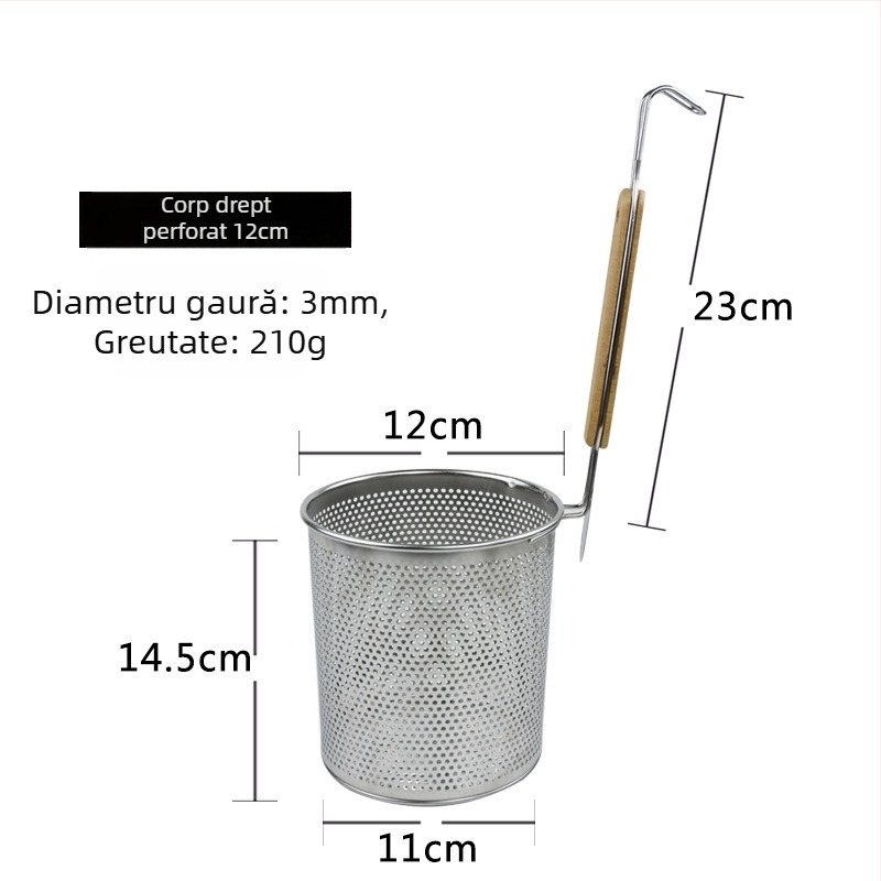 Sită perforată din oțel inoxidabil pentru paste și tăiței, filtrare Malatang