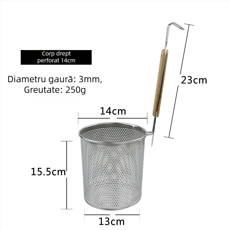 Sită perforată din oțel inoxidabil pentru paste și tăiței, filtrare Malatang