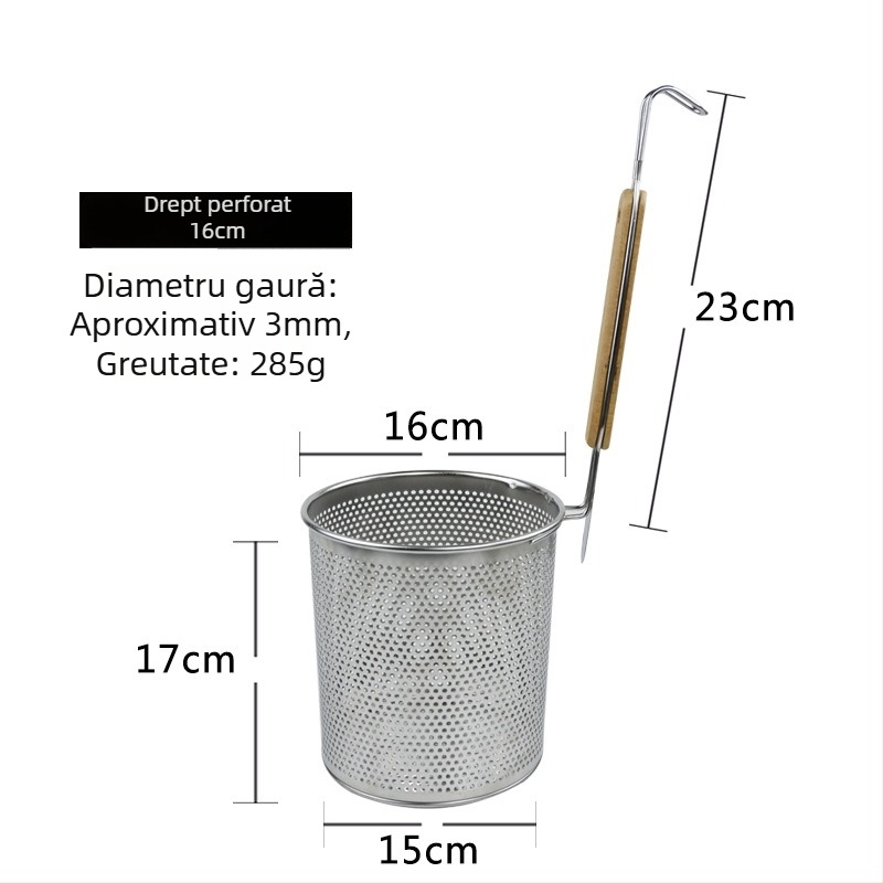 Sită perforată din oțel inoxidabil pentru paste și tăiței, filtrare Malatang