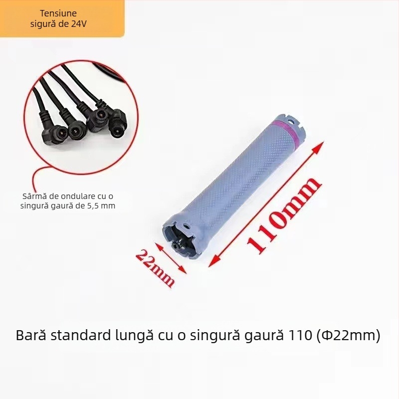 Bară de coafare cu încălzire digitală, 24V, gaură unică, diametru 5,5 mm, rezistentă la apă și explozii, instrument profesional pentru salon