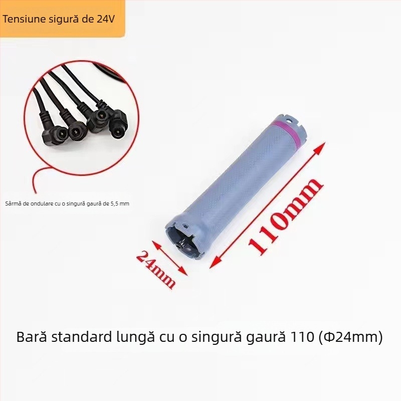 Bară de coafare cu încălzire digitală, 24V, gaură unică, diametru 5,5 mm, rezistentă la apă și explozii, instrument profesional pentru salon