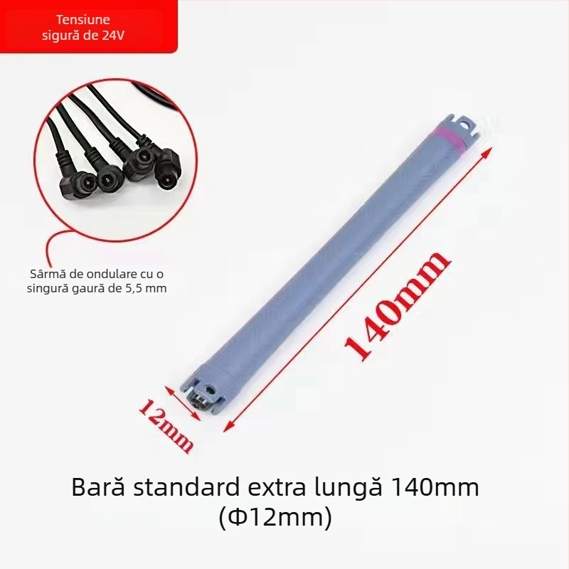 Bară de coafare cu încălzire digitală, 24V, gaură unică, diametru 5,5 mm, rezistentă la apă și explozii, instrument profesional pentru salon