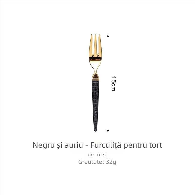 Set tacâmuri din oțel inoxidabil 304, model șarpe, tacâmuri occidentale: cuțit și furculiță, linguri, inclus cuțit și furcă pentru steak, linguriță de cafea și lingură de masă