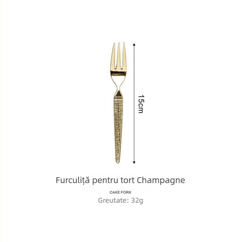 Set tacâmuri din oțel inoxidabil 304, model șarpe, tacâmuri occidentale: cuțit și furculiță, linguri, inclus cuțit și furcă pentru steak, linguriță de cafea și lingură de masă