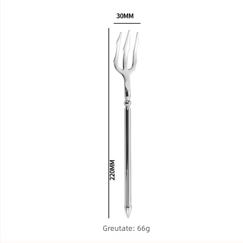 Set tacâmuri din oțel inoxidabil 304, stil european: cuțit, furculiță, lingură, lingură de desert îngroșată – set cuțit și furculiță pentru fripturi