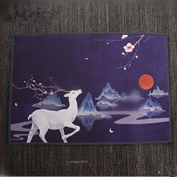 Prosop de ceai din piele întoarsă pentru masă de ceai, stil Zen, absorbție înaltă, accesoriu pentru ceremonia ceaiului