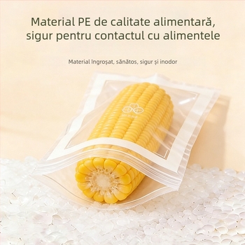 Pungă alimentară groasă cu nervuri duble, sigilată, de calitate alimentară, pentru bucătărie și depozitare în frigider