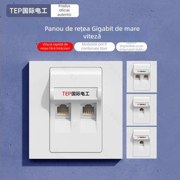 TEP Panou de perete Cat6/Cat7 Ethernet – pentru casă și sălile de conferințe