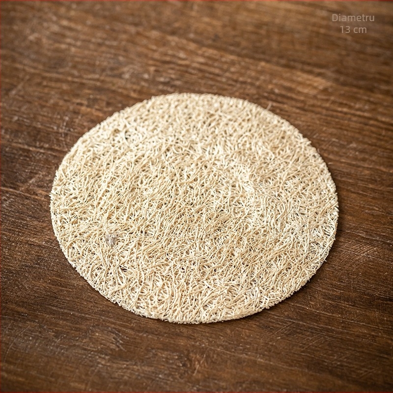 Covoraș din loofah pentru ceainic și cești – absorbant și izolație termică pentru ceai