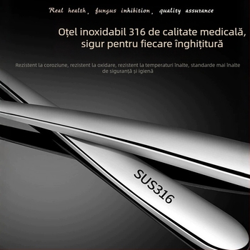 Set de tacâmuri din oțel inoxidabil 316, stil european: cuțit, cuțit pentru felii, furci și linguri – uz casnic, servire occidentală