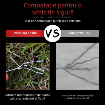 Linie din nylon roșu și alb pentru construcții și trasare