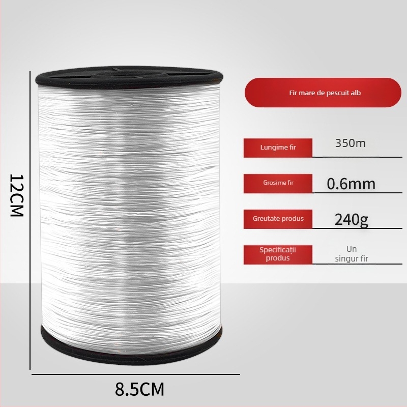 Linie din nylon roșu și alb pentru construcții și trasare